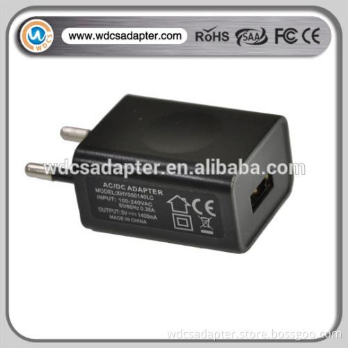 Hot sale 5w UK US EU plug 5v 1a power adaptor